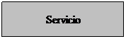 Flowchart: Process: Servicio
